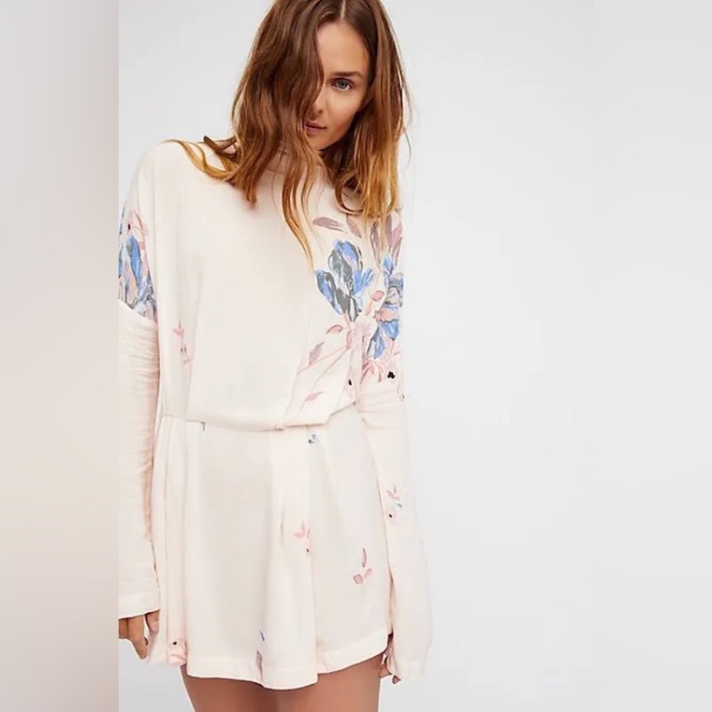 Free People Gemma Tunic Dress in Ivory